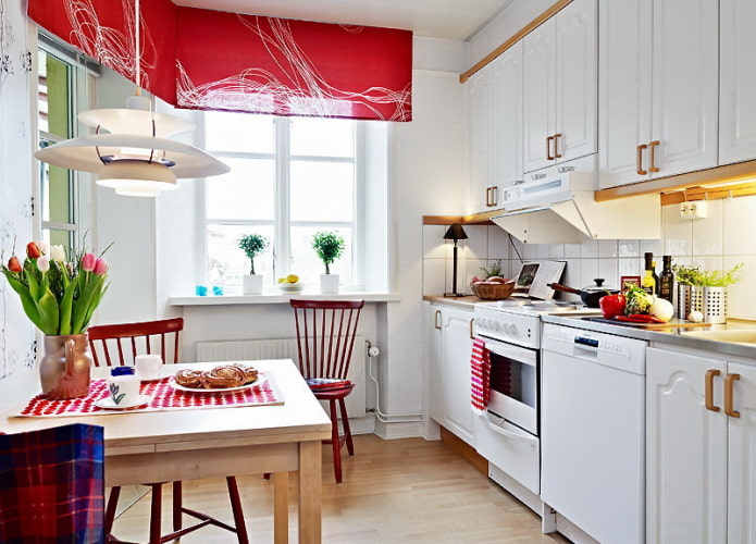 roller blind for two windows without a cornice