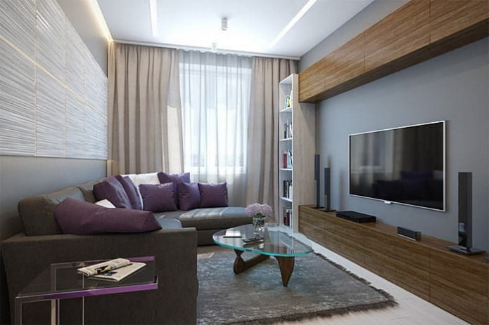 gray-brown interior