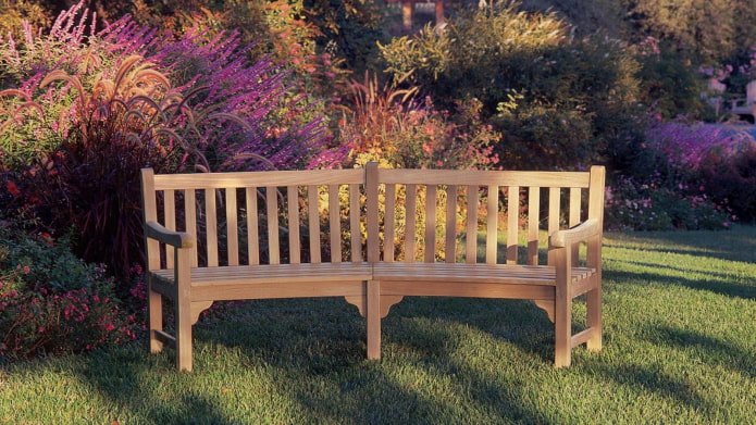wooden bench