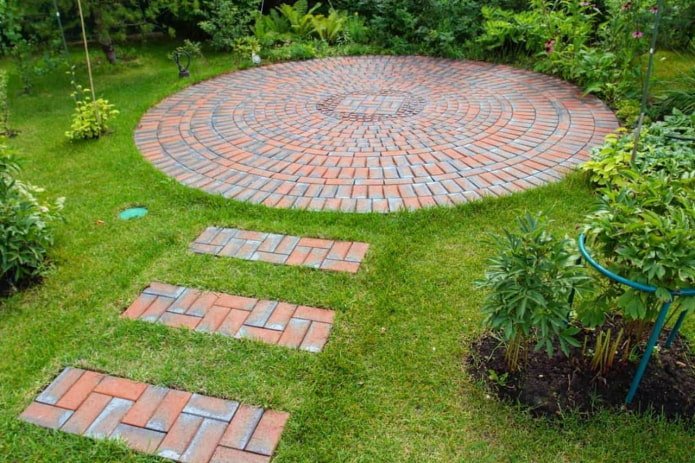 Brick path