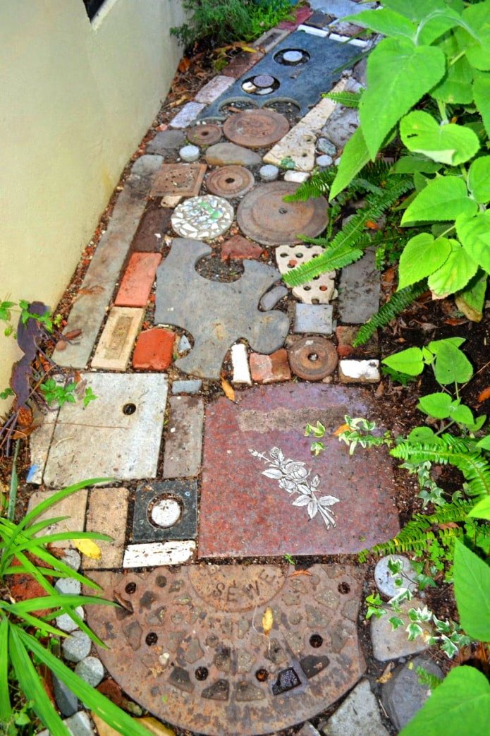 Path from scrap materials