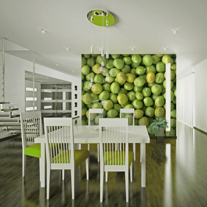 wallpaper with 3D pattern