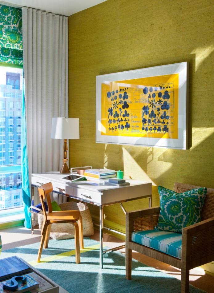 yellow-green in the interior