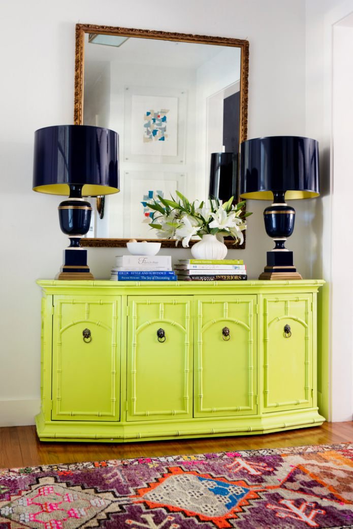 salad green chest of drawers