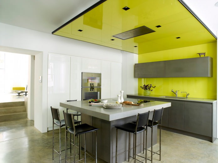 green ceiling