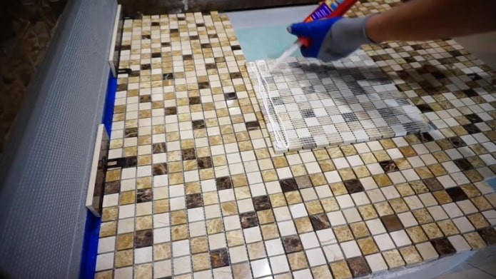laying mosaic