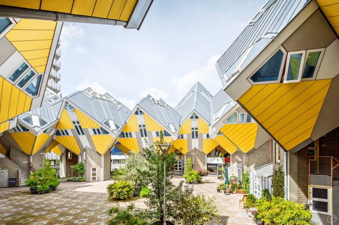 Cubic residential complex in Rotterdam