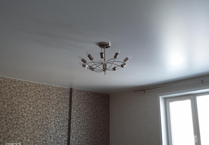 white satin stretch ceiling