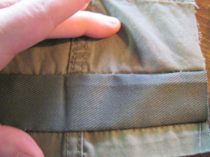 sew on the cuff