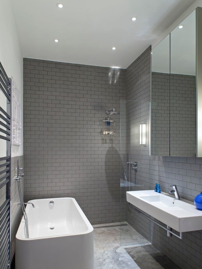 gray bathroom