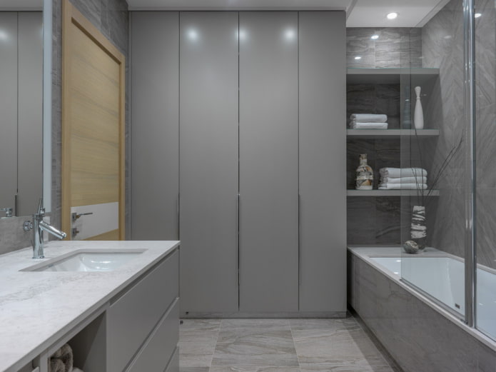 minimalism in the bathroom