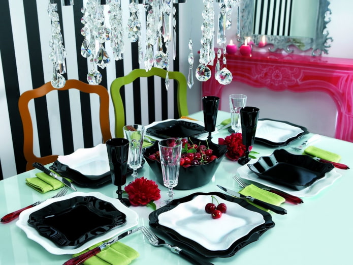 bright dining room