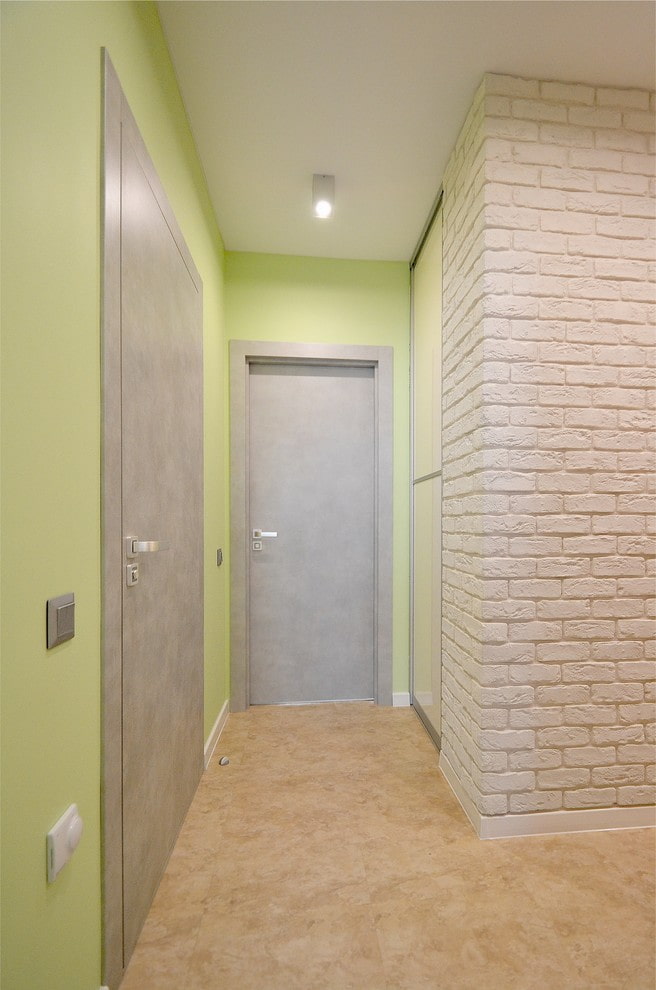 light gray doors in the interior
