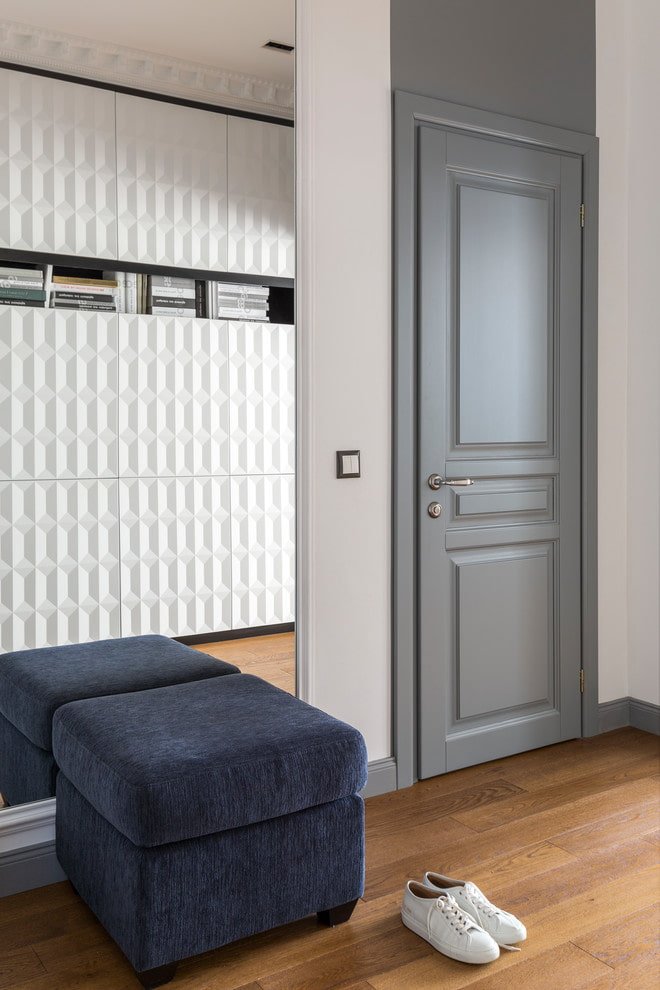 gray door in a modern style