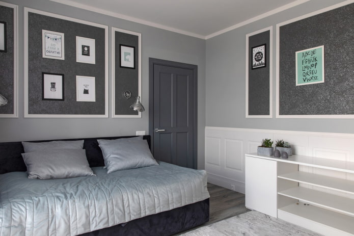gray doors in the interior