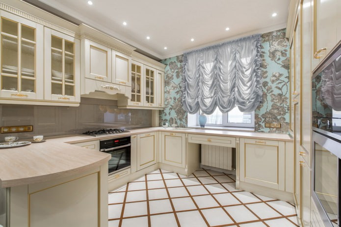 French gray curtains 