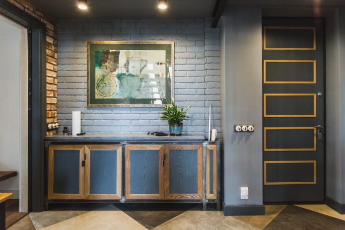 gray brick wall