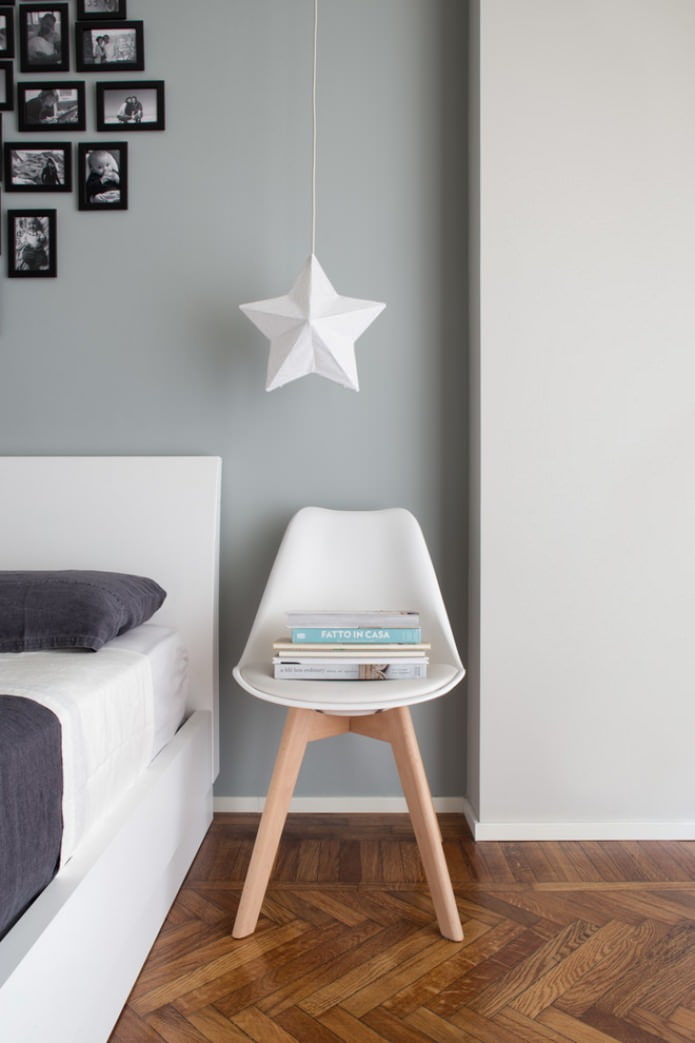 Gray-blue walls