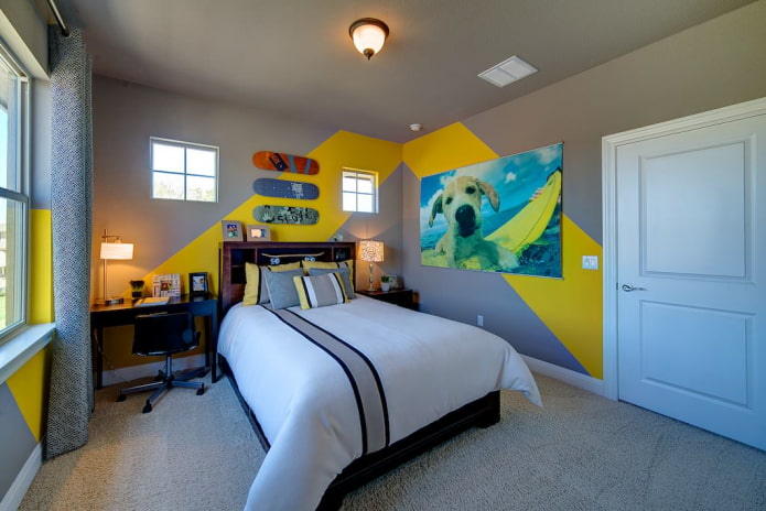 ceiling painted gray