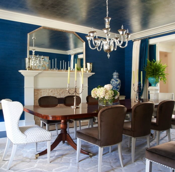 metallic ceiling