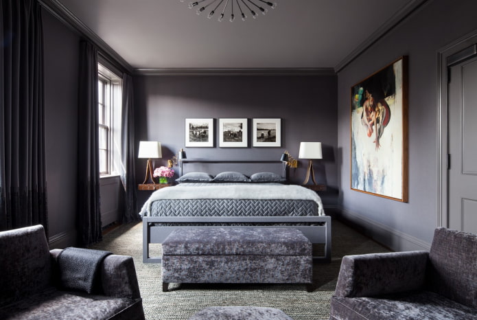 shades of gray in the interior