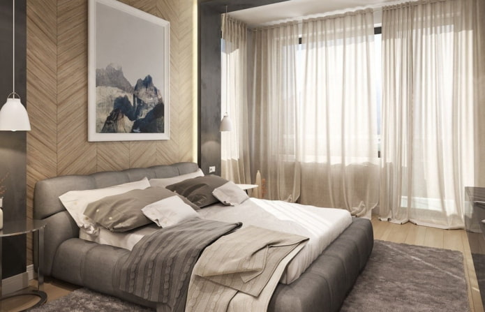 interior design in gray and beige tones
