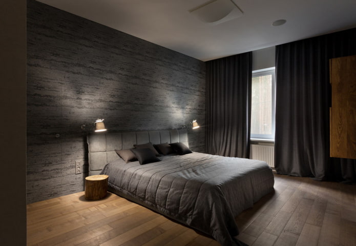 finishing in the interior in gray tones