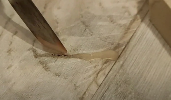 applying wax