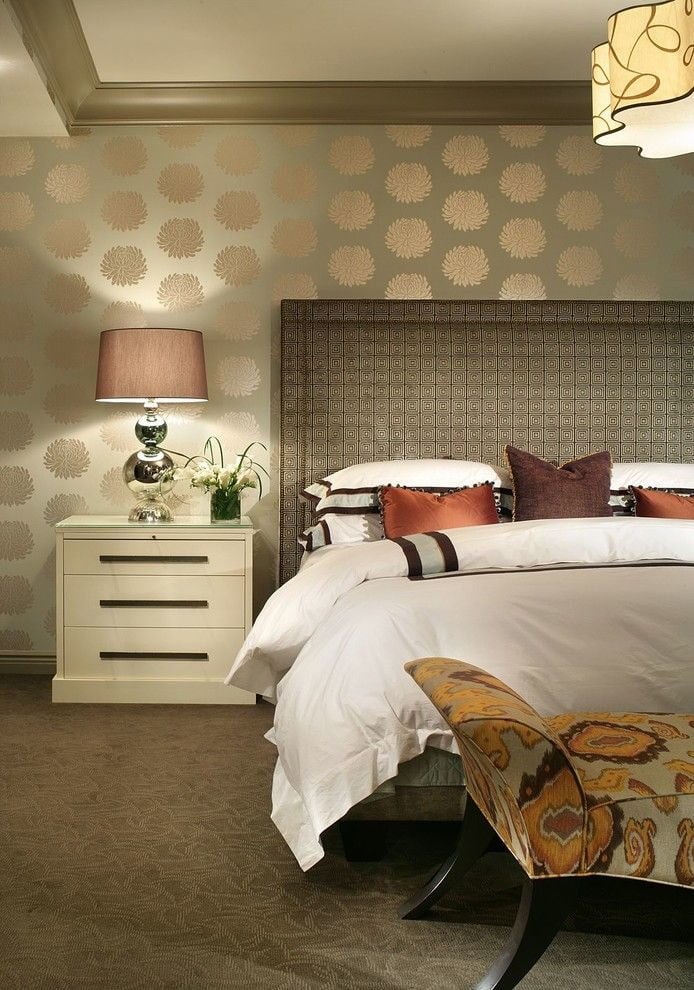 beige silk wallpaper