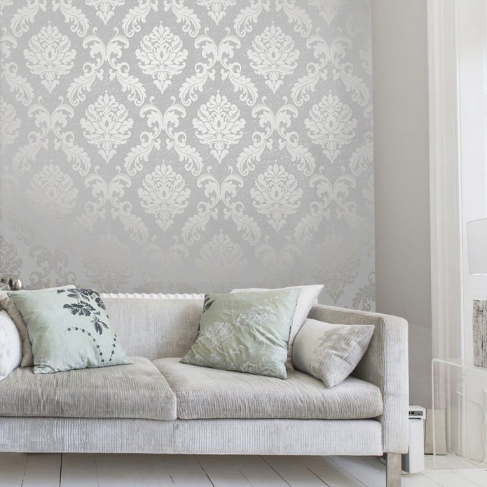 white silk wallpaper