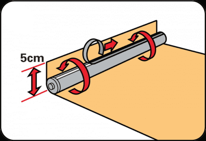 cutting the width of the roller blind