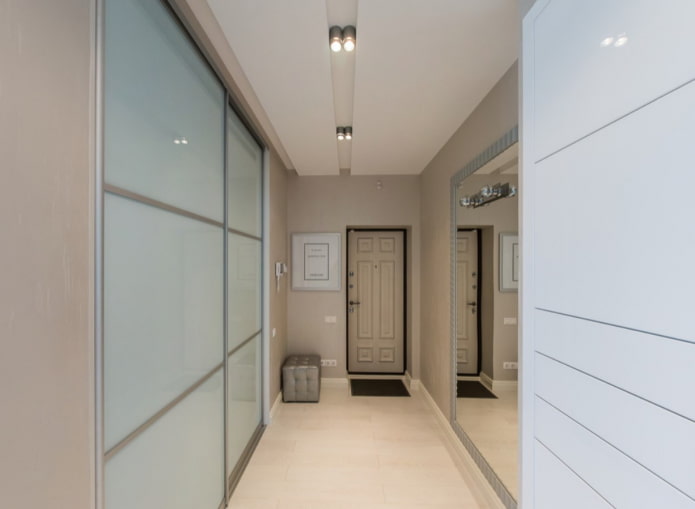 wardrobe in a long hallway