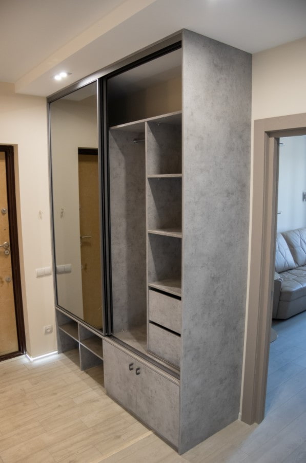 wardrobe in the hallway