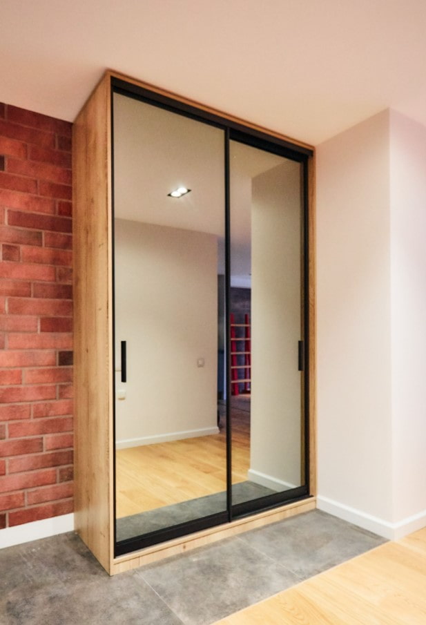 semi-built-in wardrobe