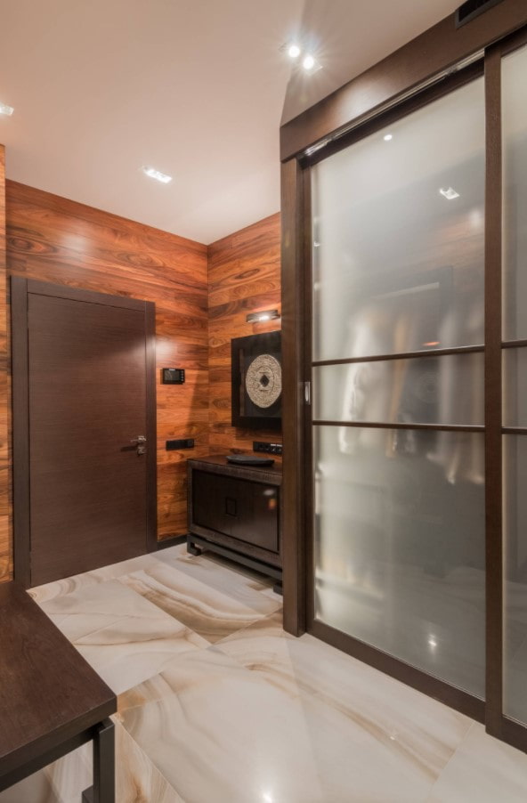 spacious wardrobe in the hallway