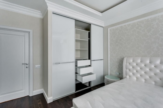 wardrobe in the bedroom interior