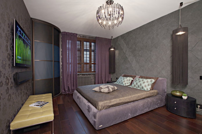 wardrobe in the bedroom interior