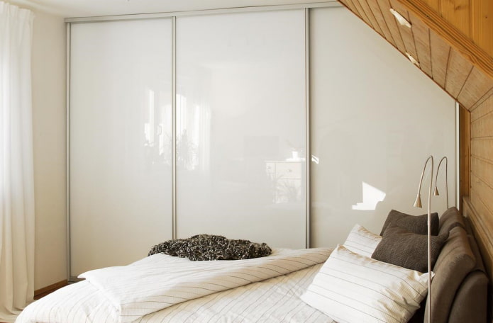wardrobe in the bedroom interior