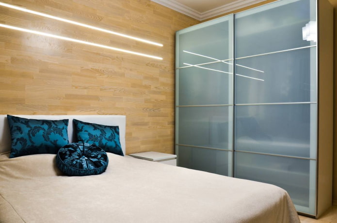 wardrobe in the bedroom interior
