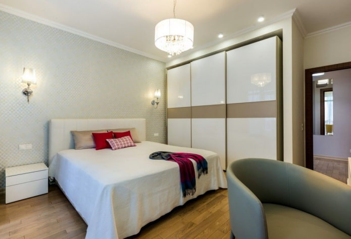 wardrobe in the bedroom interior