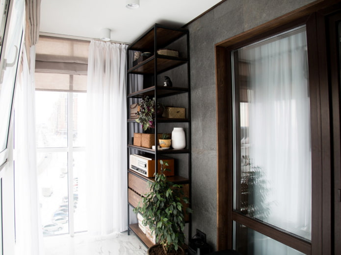 metal shelving unit