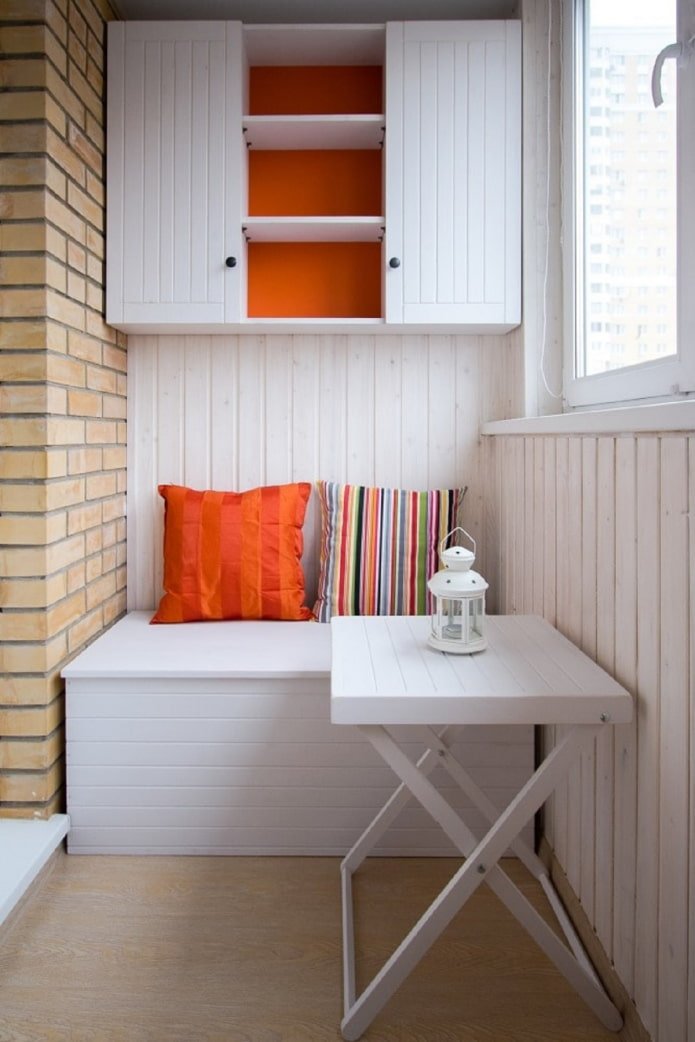 Wall-mounted cabinet and seat