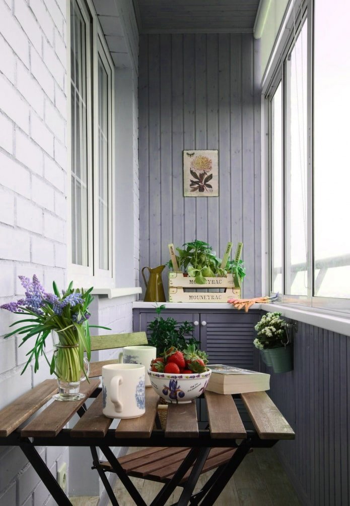 balcony in Provence style