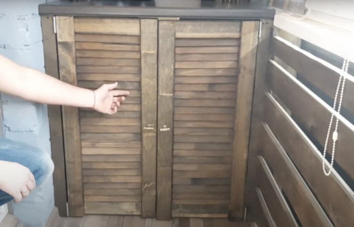 rustic style cabinet