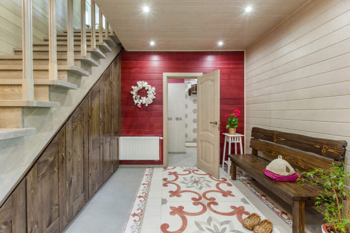 cabinet under the staircase in a private house