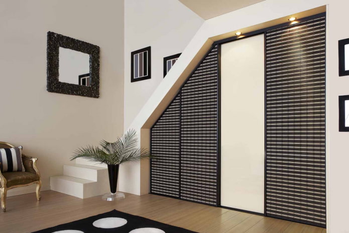 wardrobe under the staircase