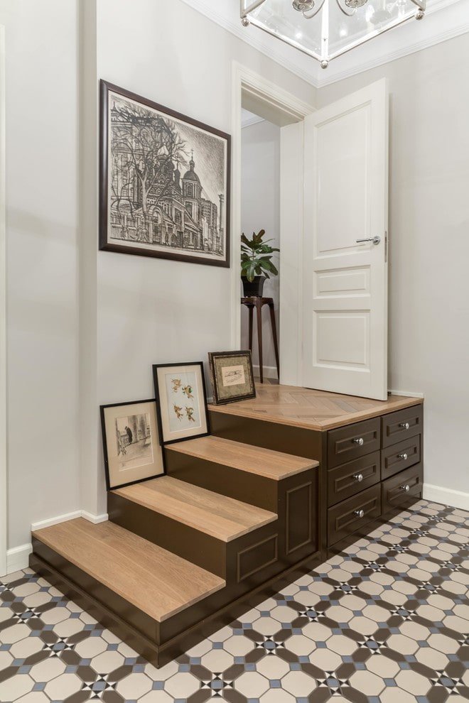 wardrobe under the staircase in the interior