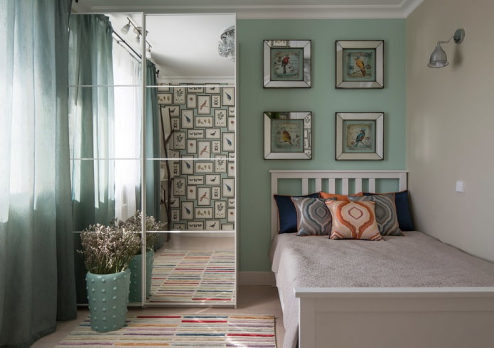 wardrobe in the interior of the nursery