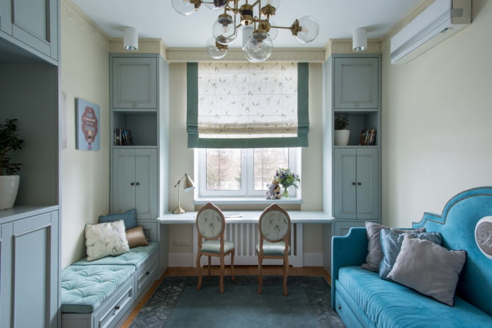 tall cabinet in a children's room