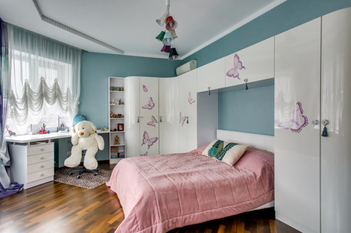 plastic cabinet in the children's room interior